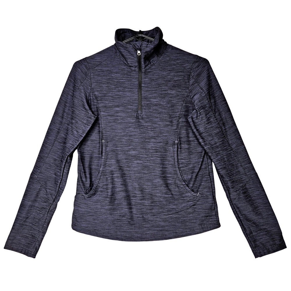 Obermeyer Womens Pullover Long Sleeve Quarter Zip Athletic Top Large Activewear